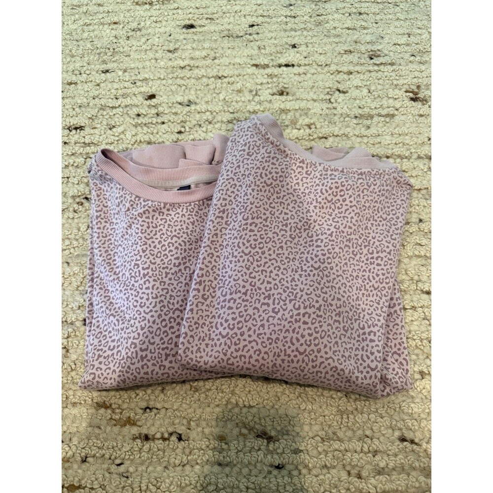 Lot of 2 Mondetta Light Purple Leopard Print Sweatshirts Women’s XL